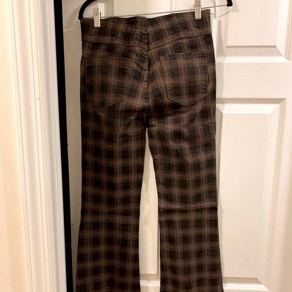 Plaid Flare Pants - Picture 2 of 4